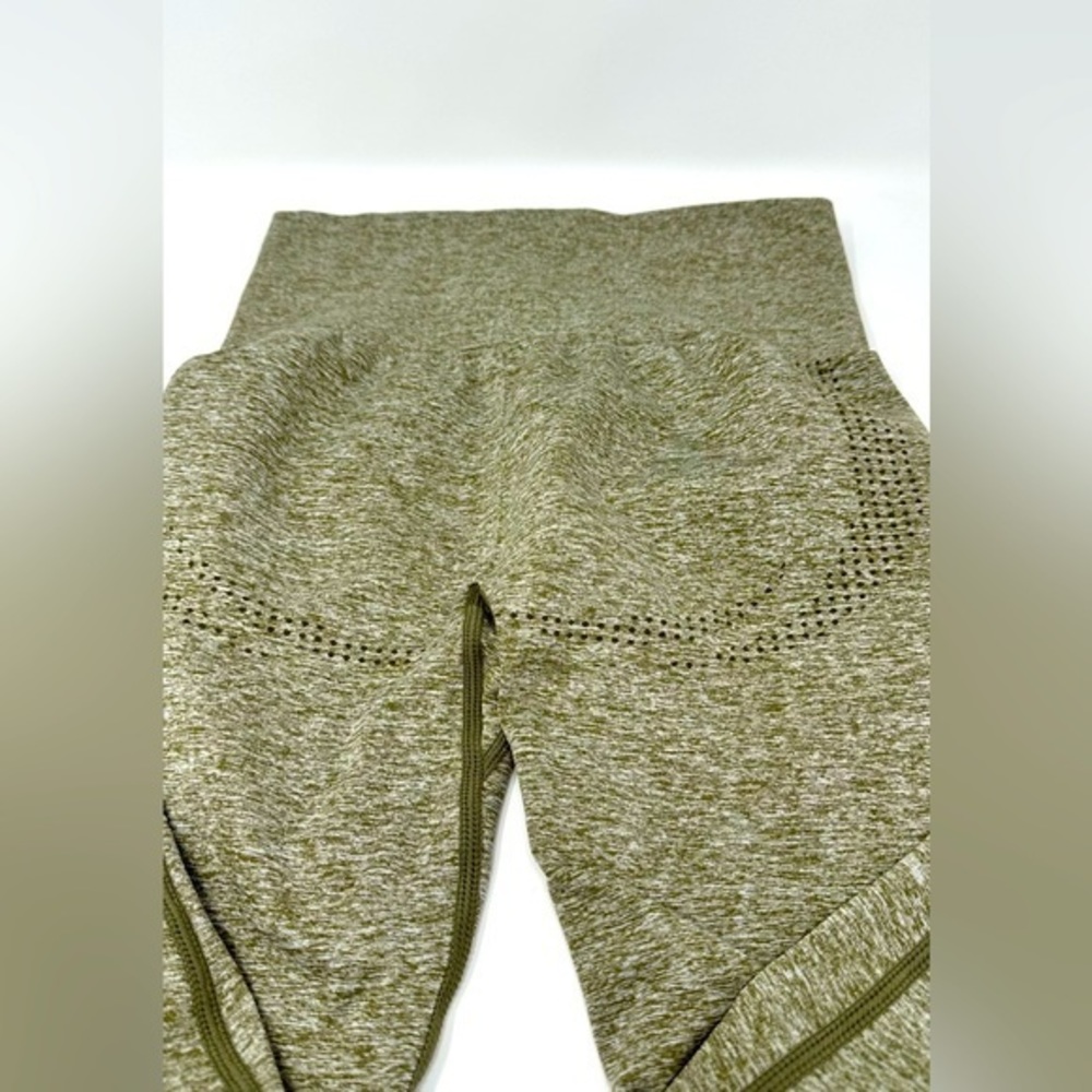 LILIA‎ slimming anti-cellulite ribbed leggings tan neutral active xs
